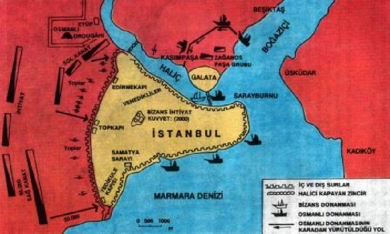istanbulun fethi haritası