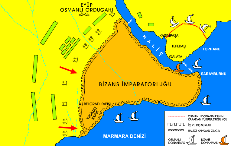 istanbulun fethi haritası